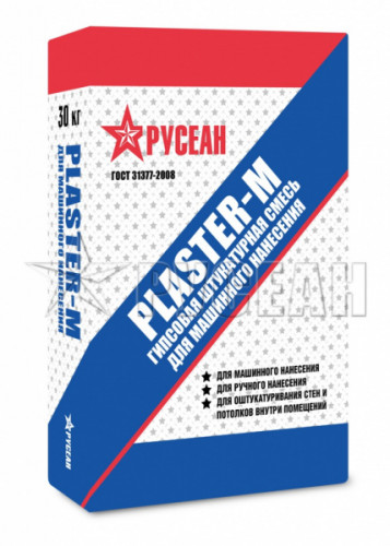 Штукатурка гипсовая МН PLASTER-М Русеан, 30кг