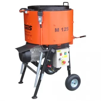 Бетоносмеситель принудит. дейст. M125, 4,0кВт/400 В (броня HARDOX)